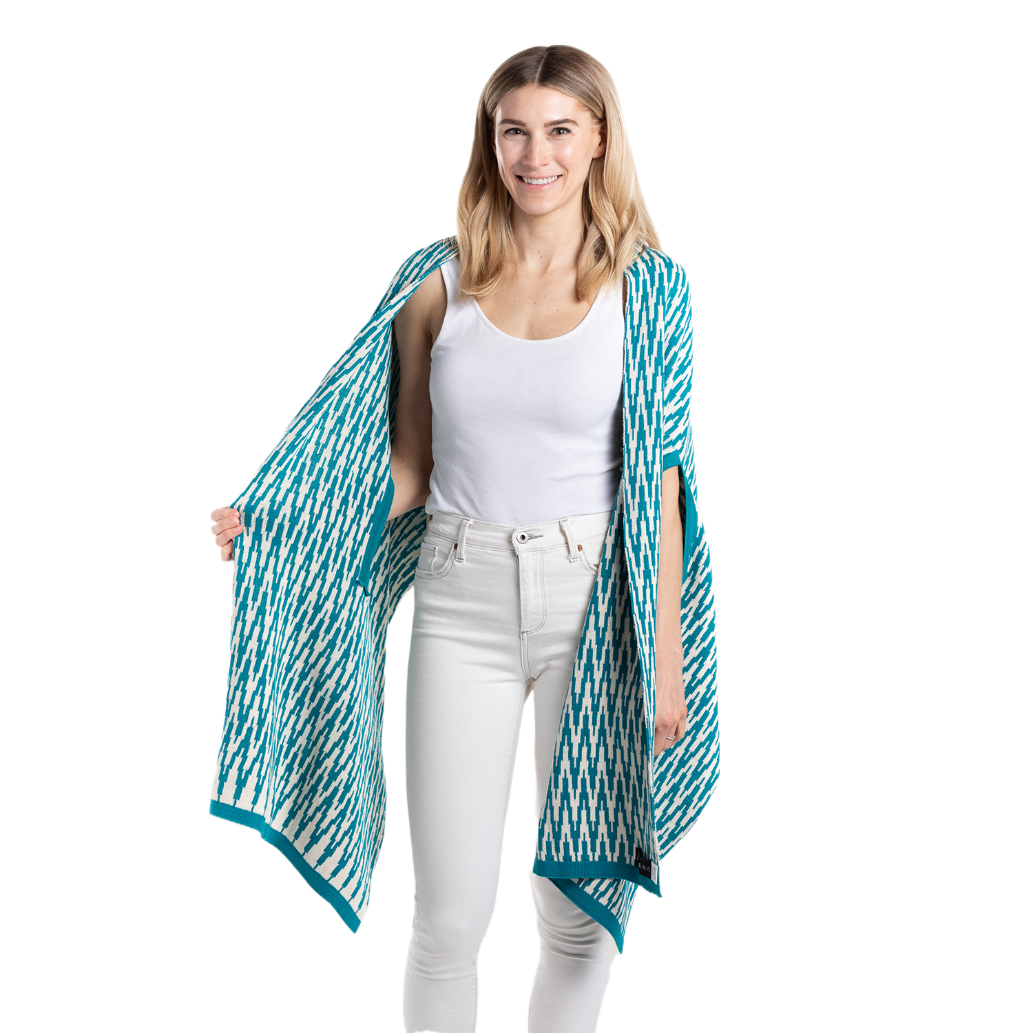 MULTI WAY SHAWL SPRING SUMMER COLORS – ALLENA - Main Image