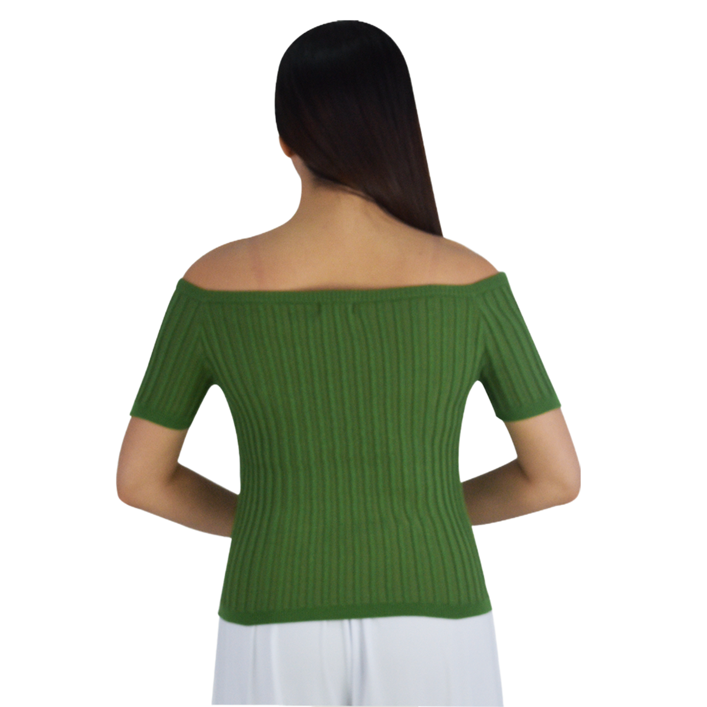 PLAIN OFFSHOULDER TOP