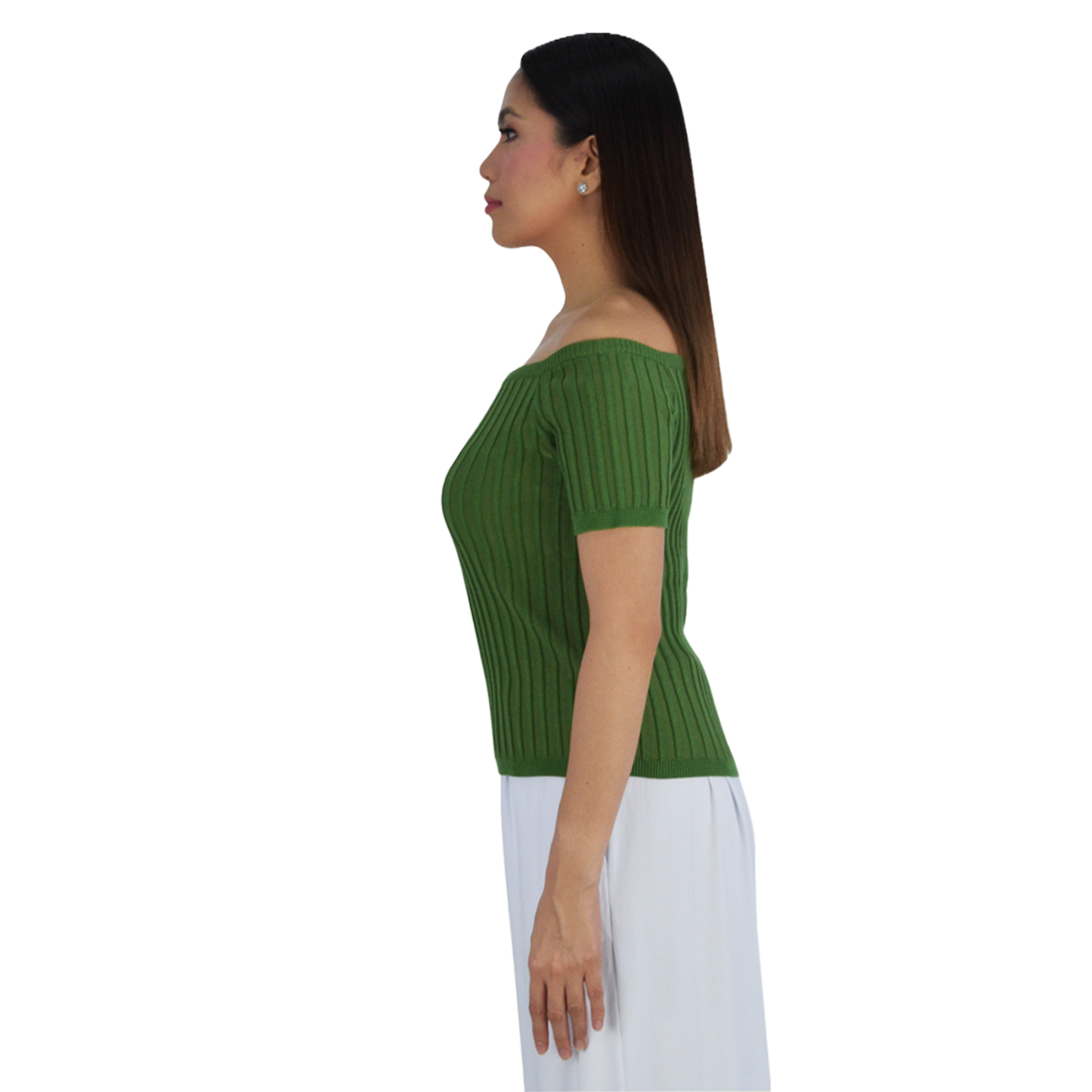 PLAIN OFFSHOULDER TOP