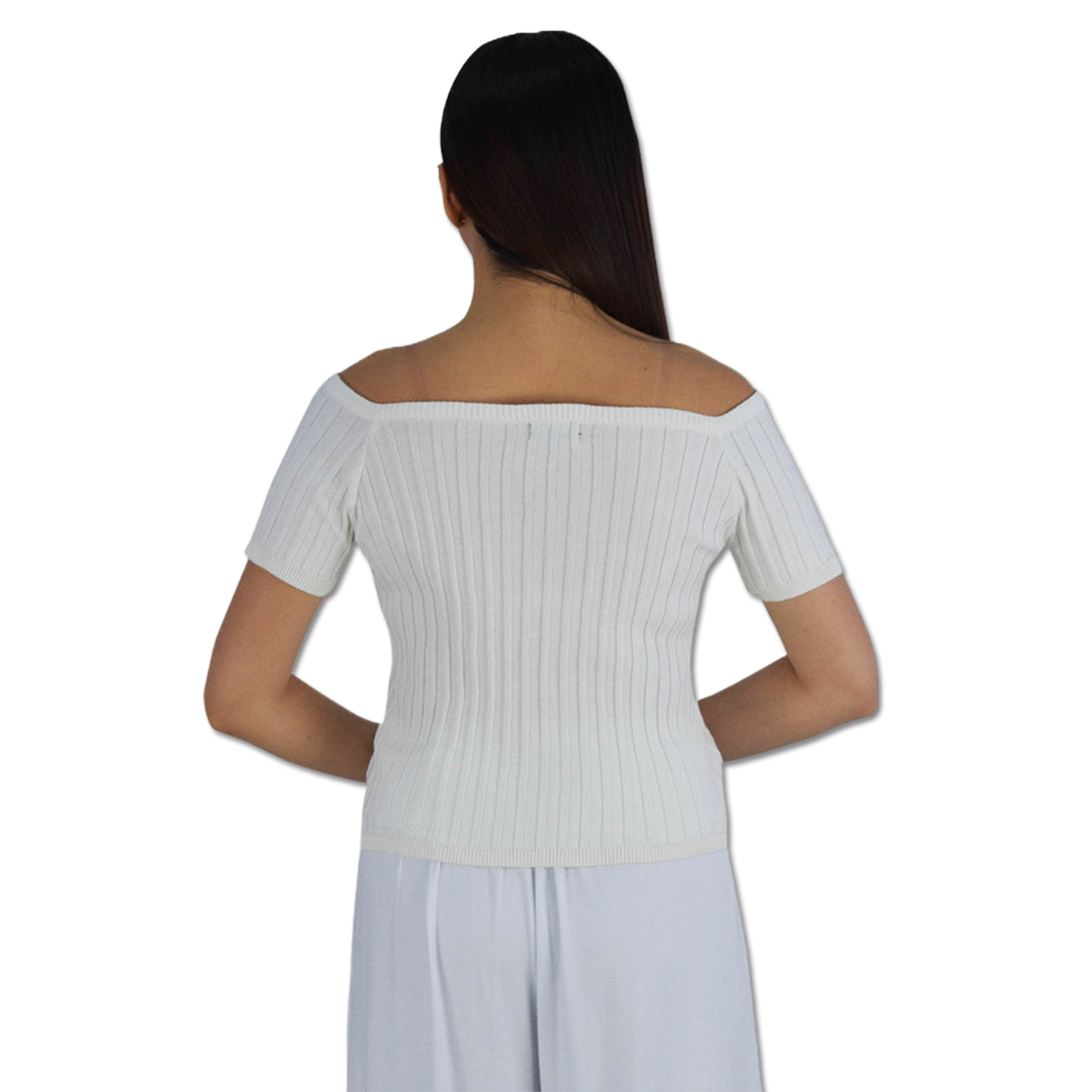 PLAIN OFFSHOULDER TOP