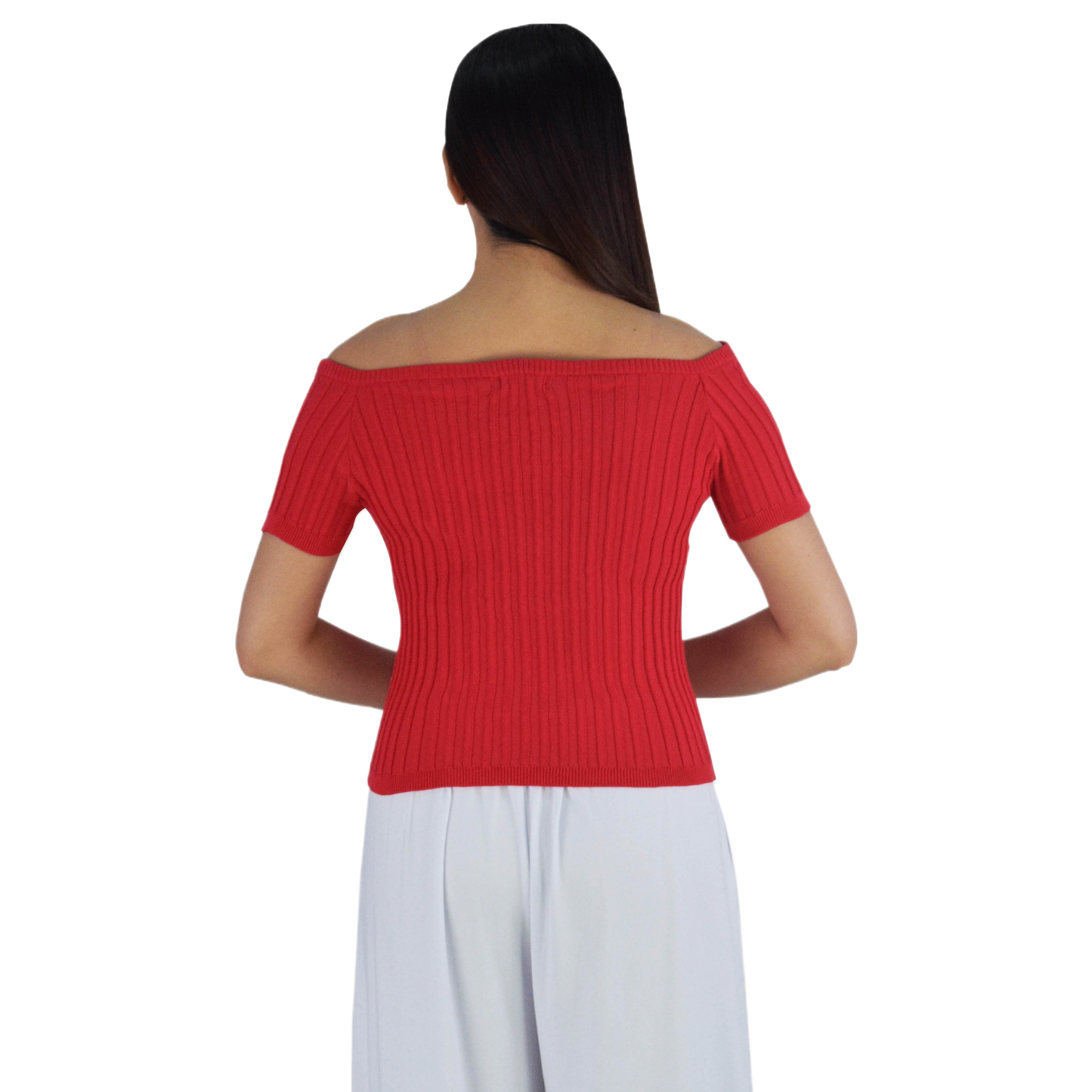 PLAIN OFFSHOULDER TOP