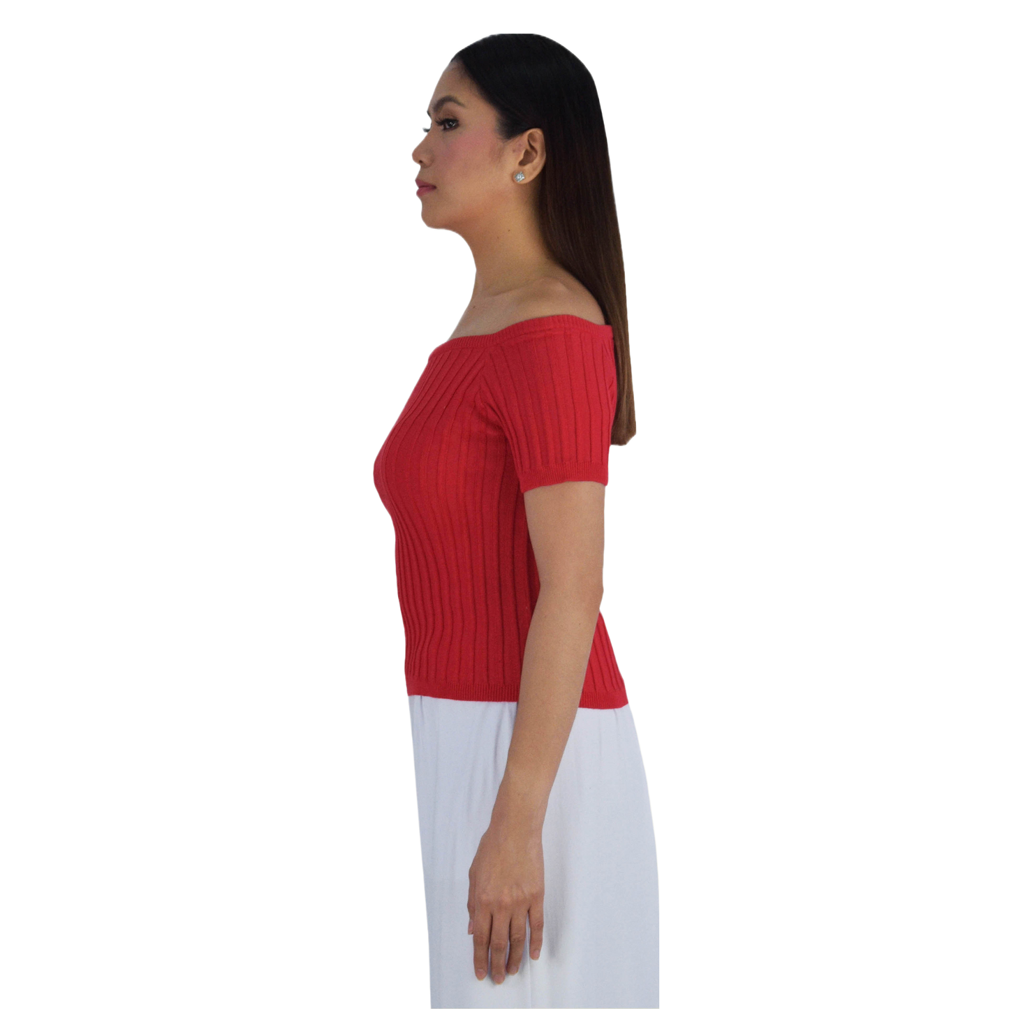PLAIN OFFSHOULDER TOP