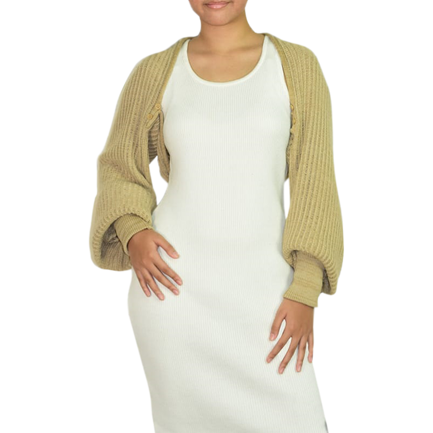 RIBBED BOLERO