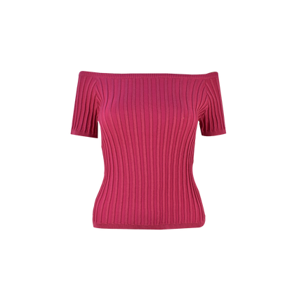 PLAIN OFFSHOULDER TOP