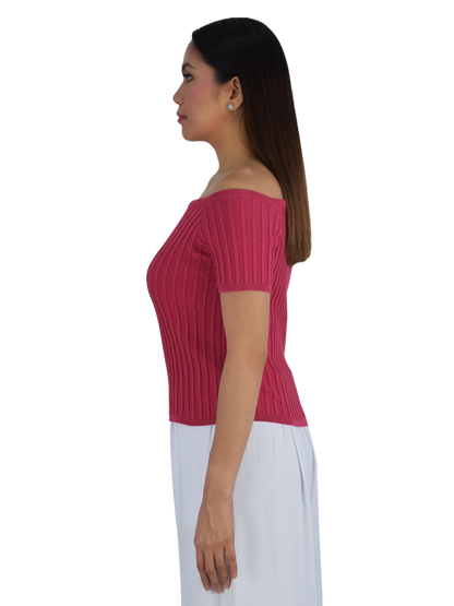 PLAIN OFFSHOULDER TOP