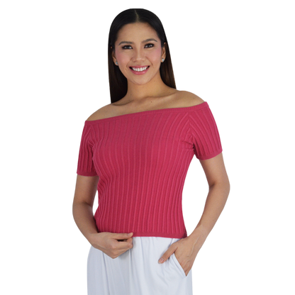 PLAIN OFFSHOULDER TOP