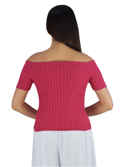 PLAIN OFFSHOULDER TOP