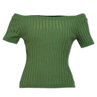 PLAIN OFFSHOULDER TOP