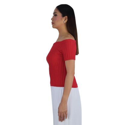 PLAIN OFFSHOULDER TOP