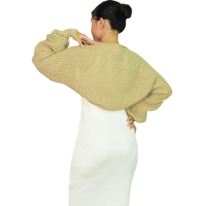 RIBBED BOLERO