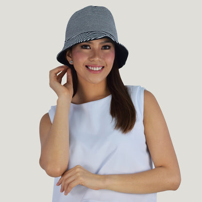 BUCKET HAT FINE STRIPES
