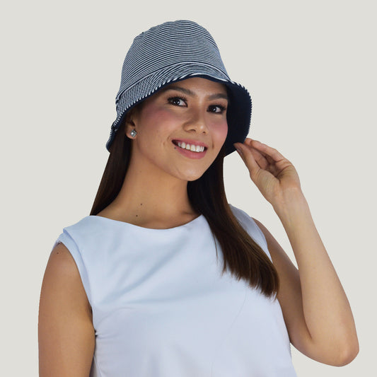 BUCKET HAT FINE STRIPES