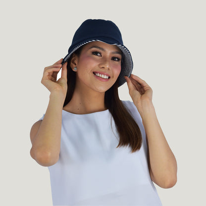 BUCKET HAT FINE STRIPES